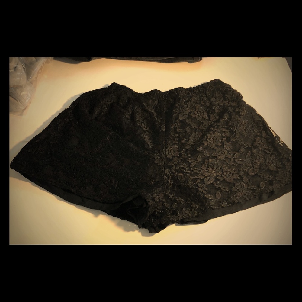 Abercrombie and Fitch Black Lace shorts Small